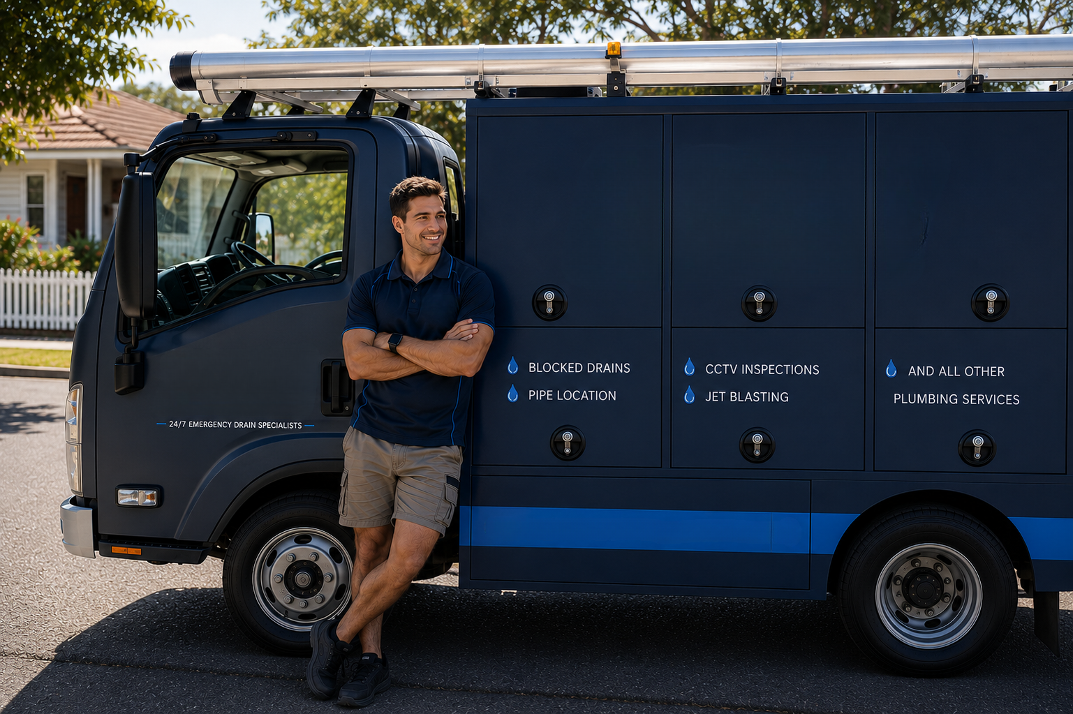 Plumber with Strathfield South Blocked Drains van