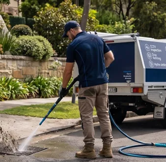 Tree roots removed from a Strathfield South drain pipe